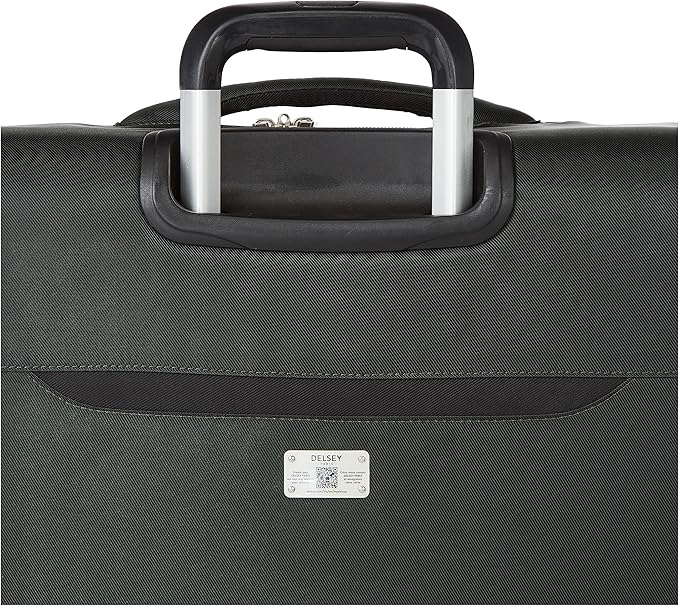 DELSEY PARIS Sky Max 2.0 Softside Expandable Luggage with Spinner Wheels, Green, Carry-on 21 Inch