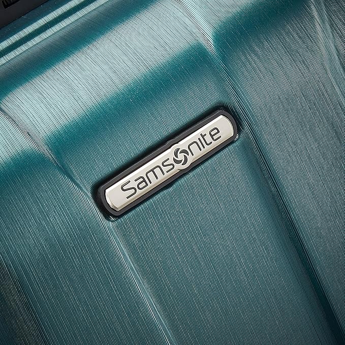 Samsonite Centric 2 Hardside Expandable Luggage with Spinner Wheels, Emerald Green, Checked-Large 28-Inch