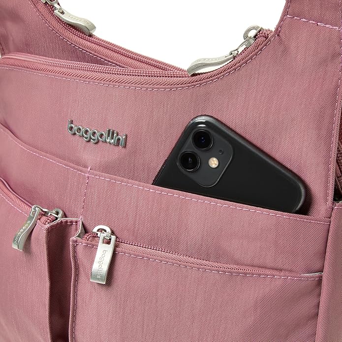 Baggallini Crossbody Travel Bag 11x8.5 Lightweight Water-resistant Nylon Handbag