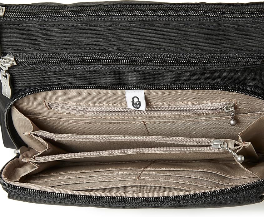 Baggallini Original Everyday 11x7.5 Crossbody Bags Rfid Protected Lightweight Nylon Zippered Travel Purse
