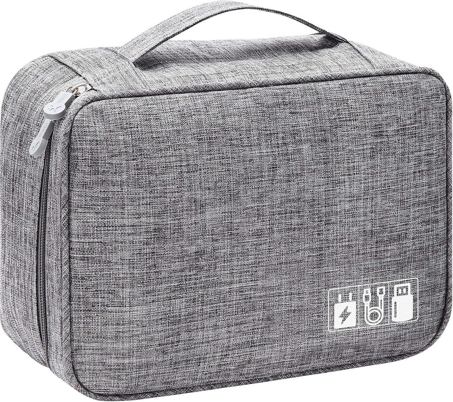 VOCUS Electronics Organizer Travel Cable Organizer Bag for Electronics Accessories, Portable Tech Carring Large Storage Case for Charger, Cord, Power Bank, Hardware