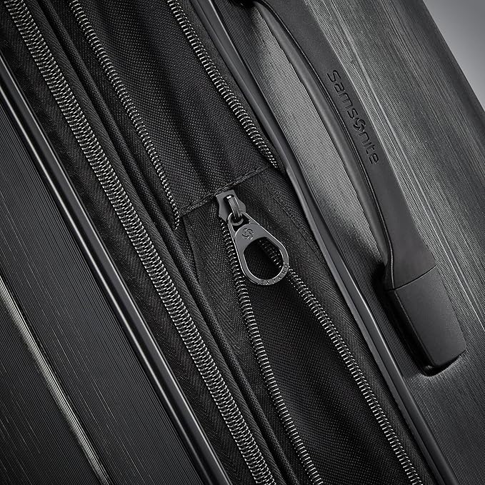 Samsonite Centric 2 Hardside Expandable Luggage with Spinner Wheels, Black, Checked-Large 28-Inch