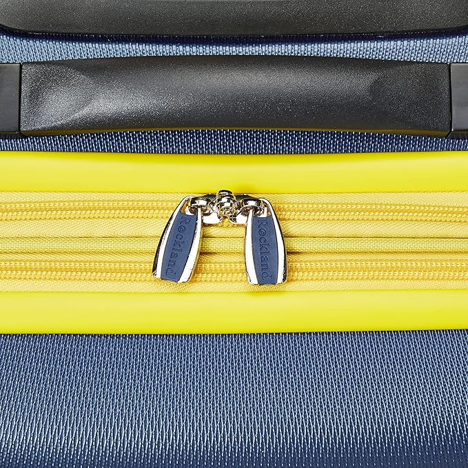 Rockland Melbourne Hardside Expandable Spinner Wheel Luggage, Navy, Carry-On 20-Inch