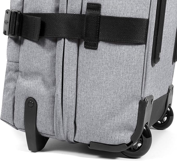 Eastpak Tranverz M – 78L Large Wheeled Luggage with Dual Compartments, TSA Lock, Compression Straps & Smooth-Wheeling System, Sunday Grey