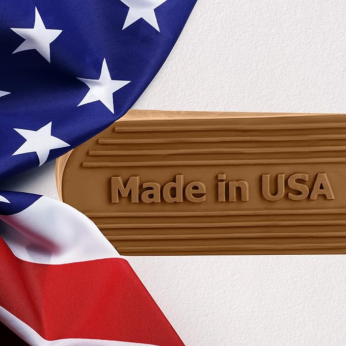 Large Rubber Door Stopper Made in USA - Door Stop Wedge for Carpet, Tile, or Concrete Floor, Door stoppers for Bottom of Door -Heavy Duty for Commercial & Home Use - 6.5 x 2.75 x 1.9 Inches Coffee