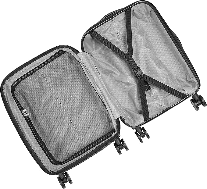 Expandable Hardsided Spinner (Black, 3 Piece Set (28", 24", 19")