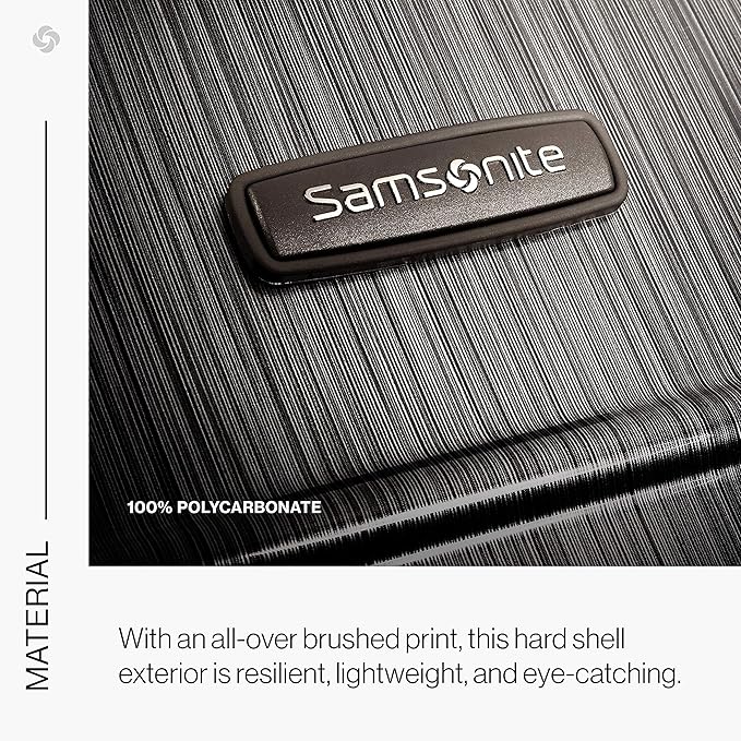 Samsonite Winfield 2 Hardside Luggage with Spinner Wheels, 2-Piece Set (20/24), Charcoal
