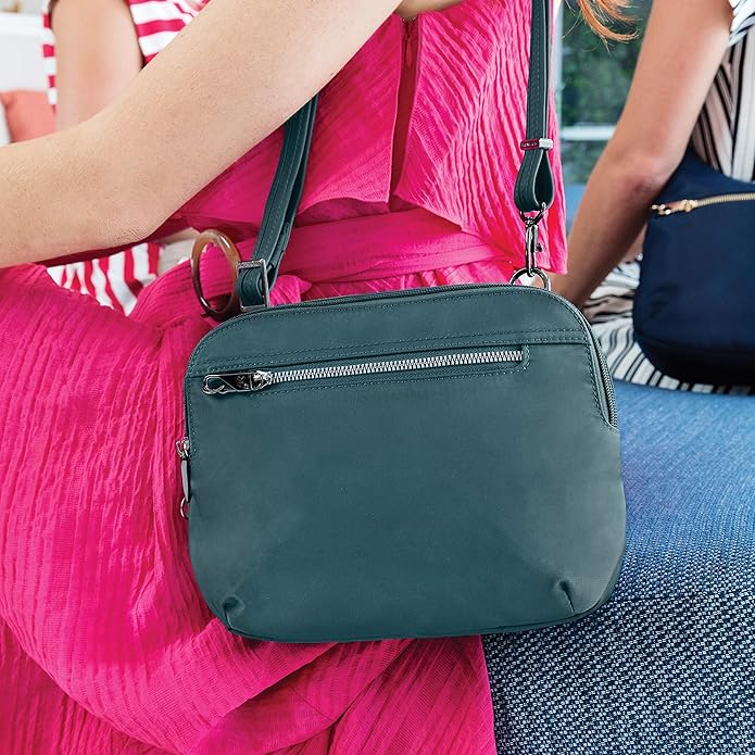 Travelon Women's Anti-theft Tailored East/West Organizer Chrossbody