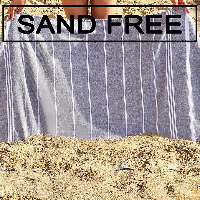 Beach Towel 2 Pack,Sand Free Beach Towels Oversized 39 x 72,Turkish Beach Towel Quick Dry Towel,Lightweight Pool Towels for Adults Travel Towel,Cool Beach Accessories Super Absorbent Towels